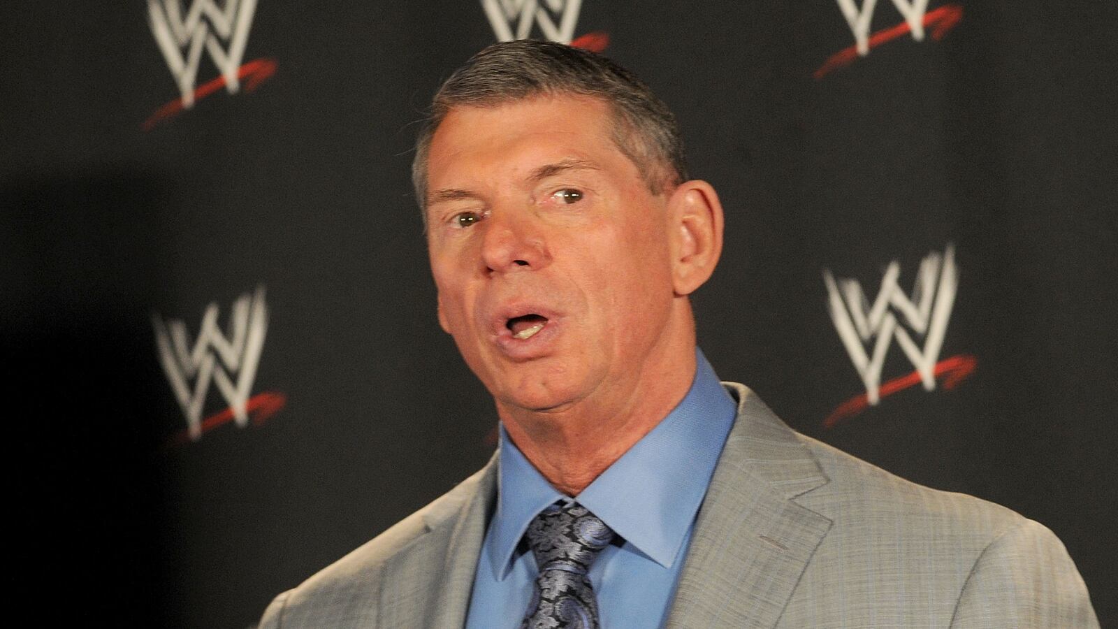 NEW YORK - MAY 21: Chairman of World Wrestling Entertainment, Vince McMahon, attends the World Wrestling Entertainment "Denver Debacle" press conference at the Hard Rock Cafe, Times Square on May 21, 2009 in New York City. (Photo by George Napolitano/Getty Images)