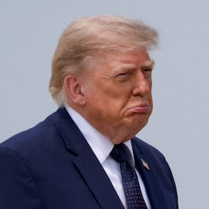 U.S. President Donald Trump stands on the tarmac, as he heads to board the new Qatari-gifted Air Force One en route to New York City, at Joint Base Andrews, Maryland, U.S., July 17, 2026. REUTERS/Evan Vucci