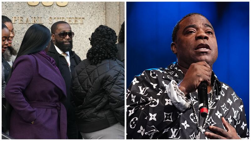 Michael Thomas, left, was charged with falsifying prison records on the night Jeffrey Epstein died. Tracy Morgan, right, is a comedian.