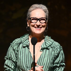 Meryl Streep at the Golden Gala: A Celebration of Excellence at The Beverly Hilton on January 3, 2025 in Beverly Hills, California.