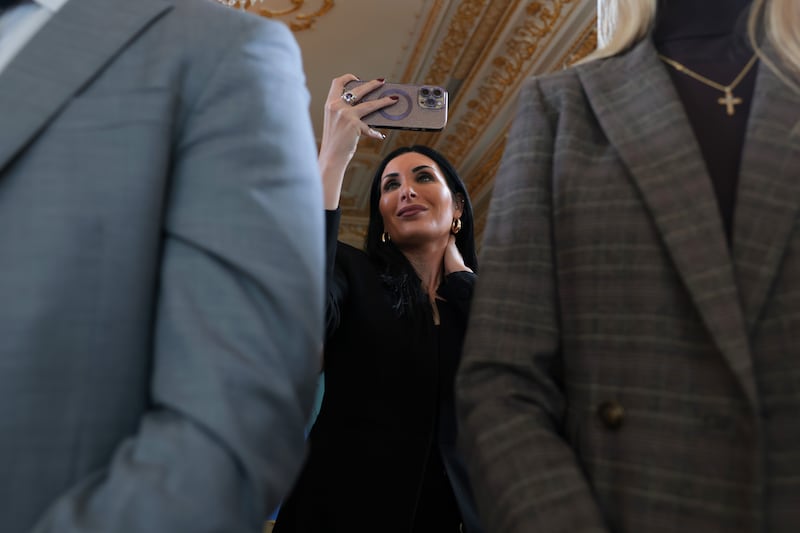 PALM BEACH, FLORIDA - JANUARY 16: Right-wing political activist Laura Loomer attends a Road Dedication Ceremony at Mar-a-Lago on January 16, 2026 in Palm Beach, Florida. Florida State lawmakers approved the name change of a portion of Southern Boulevard to “President Donald J. Trump Boulevard.” (Photo by Anna Moneymaker/Getty Images)