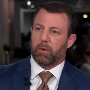 Sen. Markwayne Mullin struggled to reconcile his own remarks about Iran.