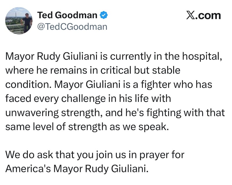 ted goodman rudy giuliani