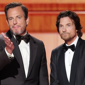 Sean Hayes, Will Arnett and Jason Bateman at the 2026 Goldenn Globes