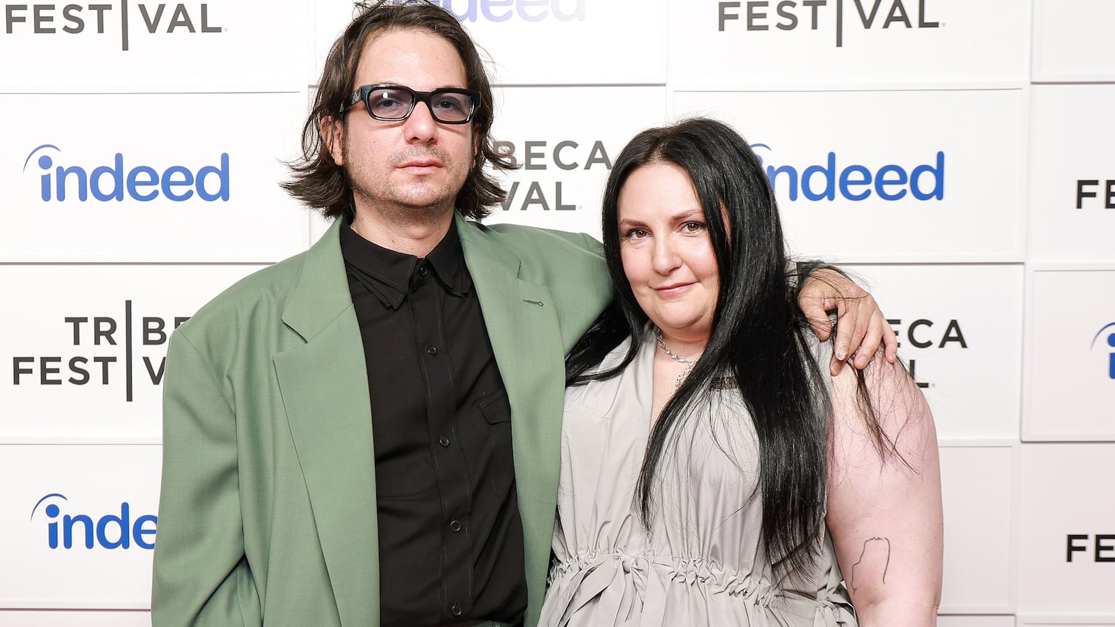 Luis Felber and Lena Dunham