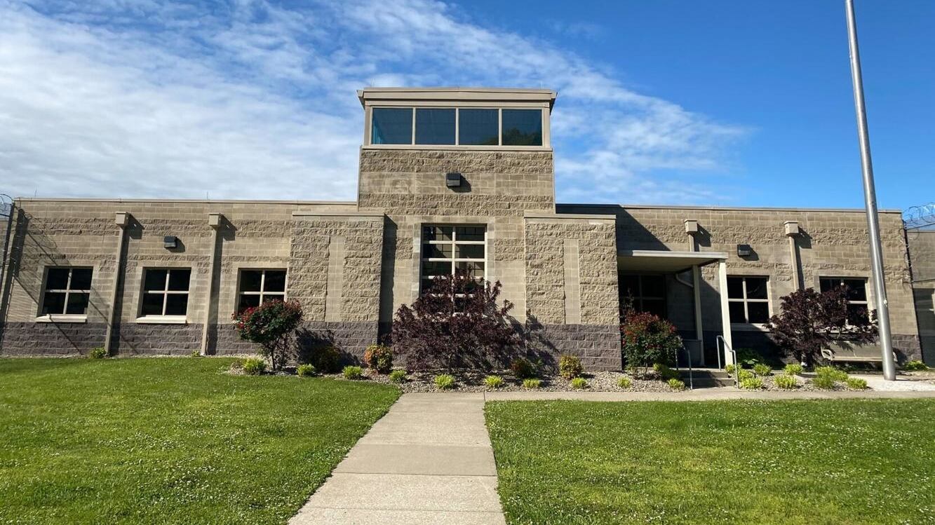 The Adair County Detention Center from the front.