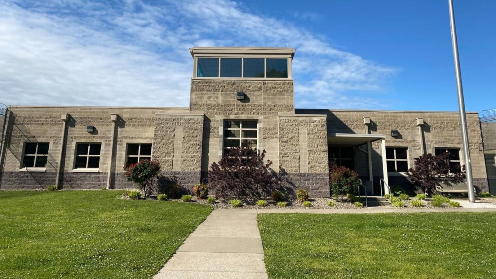 The Adair County Detention Center from the front.