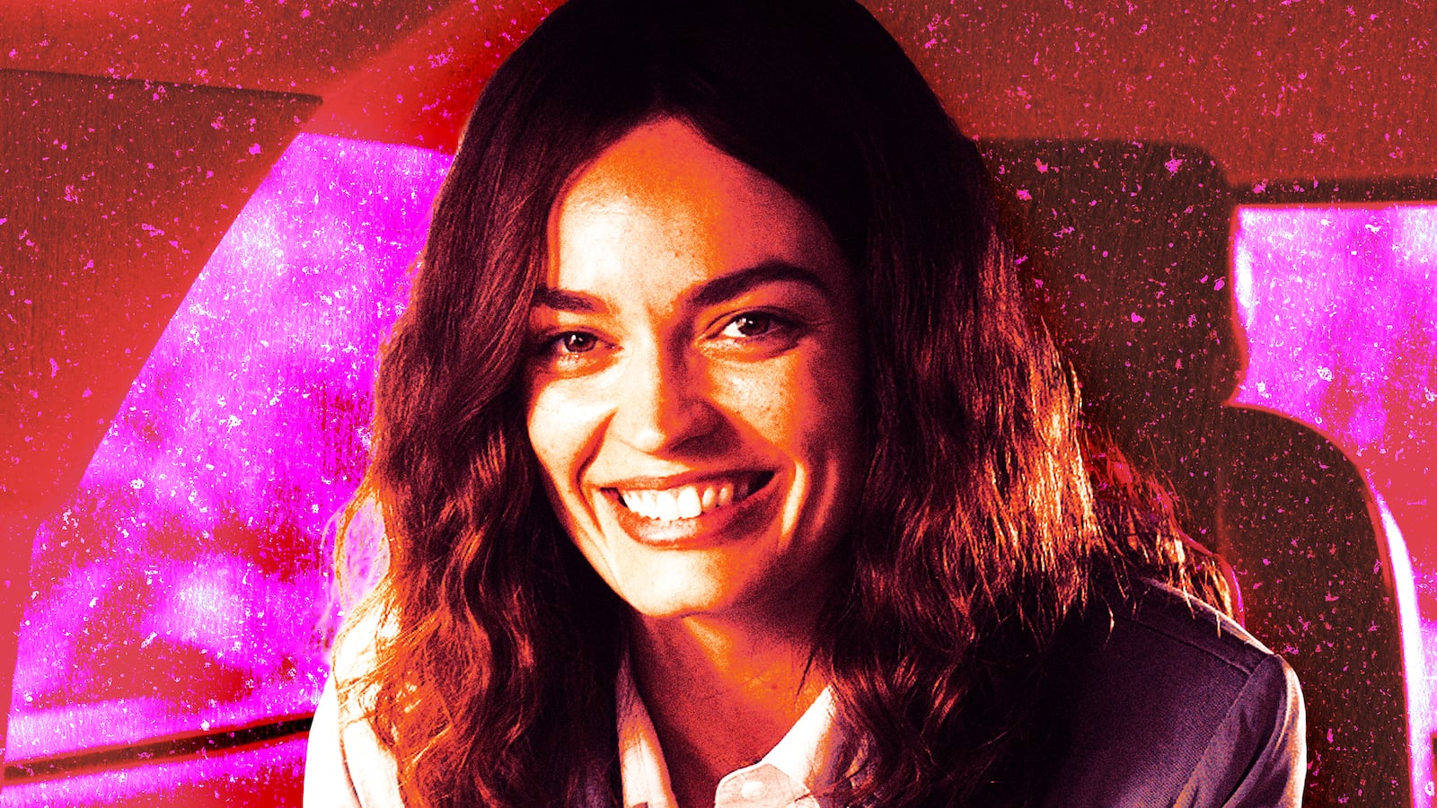 A photo illustration of Emma Mackey as Ella McCay.