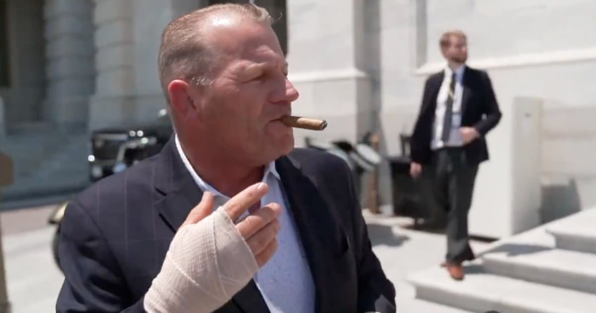 Cigar-Smoking Republican Not Remotely Concerned About Americans Losing ...