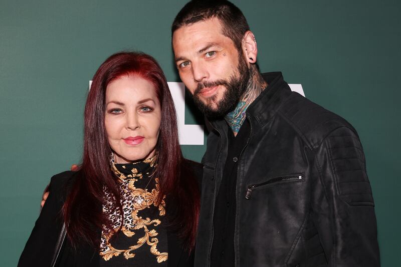 LOS ANGELES, CALIFORNIA - OCTOBER 19: Priscilla Presley (L) and Navarone Garibaldi (R) attend the Last Chance for Animals 40th Anniversary Gala at Paramount Studios on October 19, 2024 in Los Angeles, California. (Photo by Paul Archuleta/Getty Images)