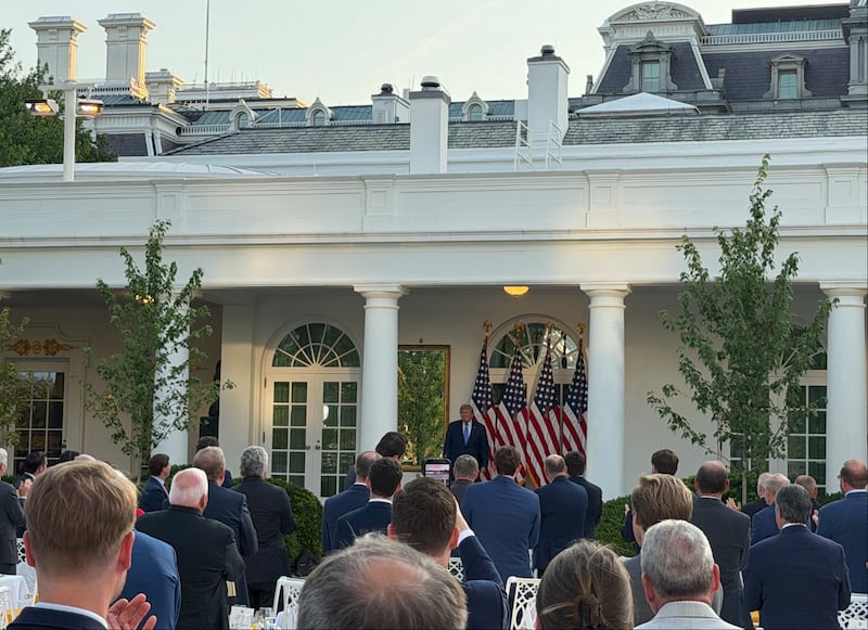 Congressional Republicans listen to Trump