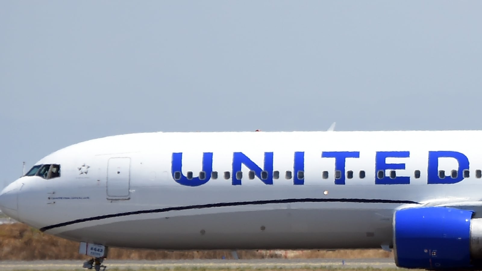 Boeing 767 United Airlines. Aircraft at the international airport of Fiumicino. Fiumicino (Italy), July 23rd, 2024.