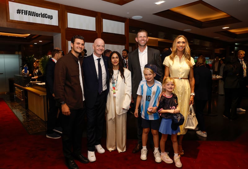eric trump lara trump gianni infantino fifa world cup