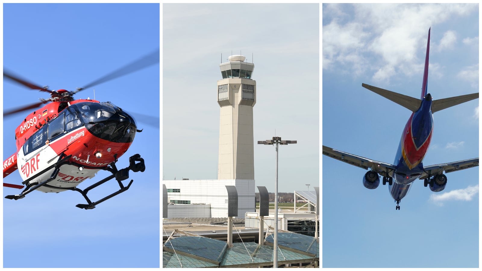 Heicopter and Celevland control tower