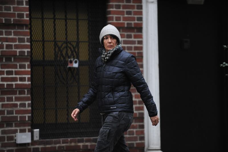 Ghislaine Maxwell in Manhattan, New York City, on Sunday, January 4, 2015.