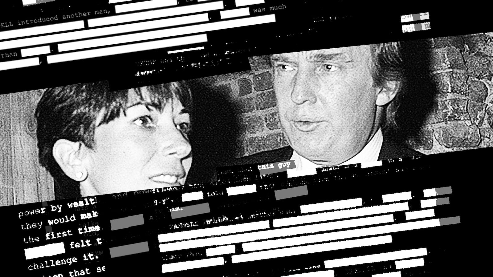 Ghislaine Maxwell and Donald Trump in the Epstein Files.