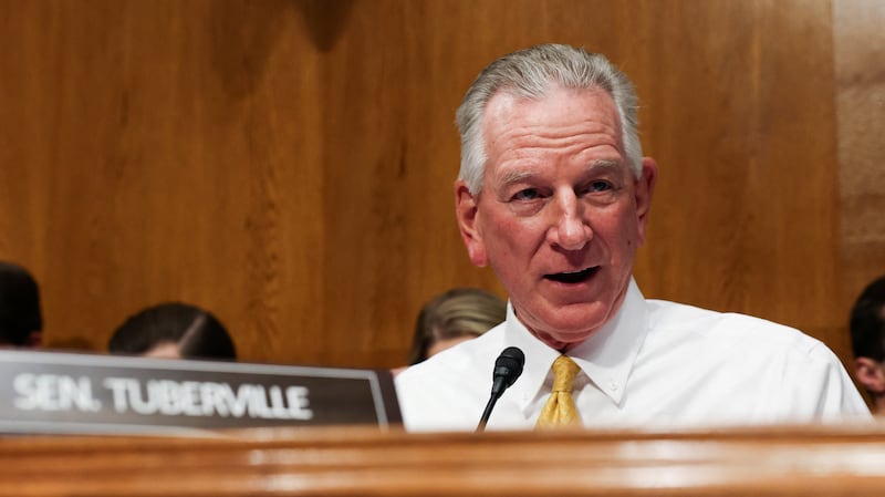 U.S. Senator Tommy Tuberville (R-AL) doubled down on his comments well into Friday. REUTERS/Kylie Cooper.