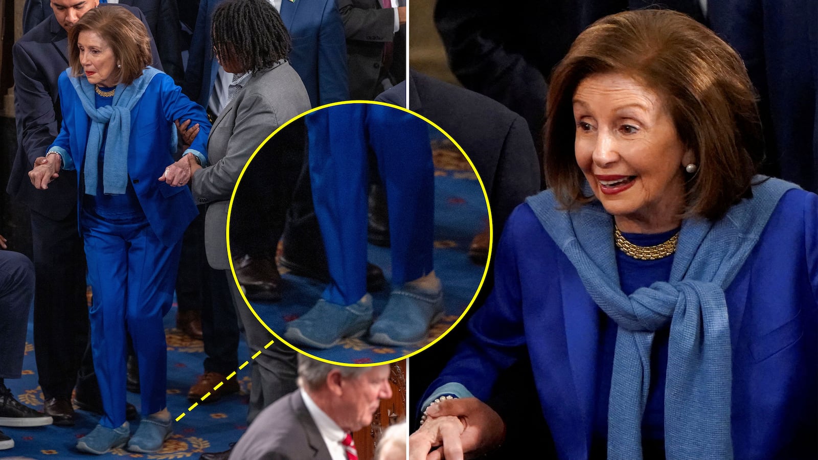 Nancy Pelosi flat shoes