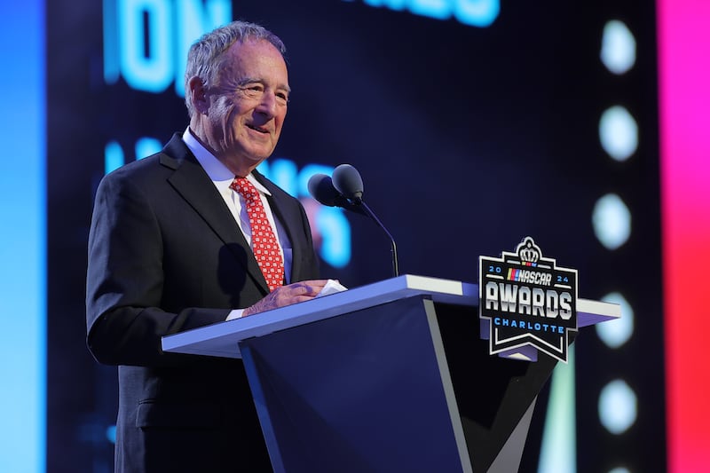 Bass Pro Shop CEO Johnny Morris speaks during the NASCAR Awards and Champion Celebration at the Charlotte Convention Center on November 22, 2024 in Charlotte, North Carolina.