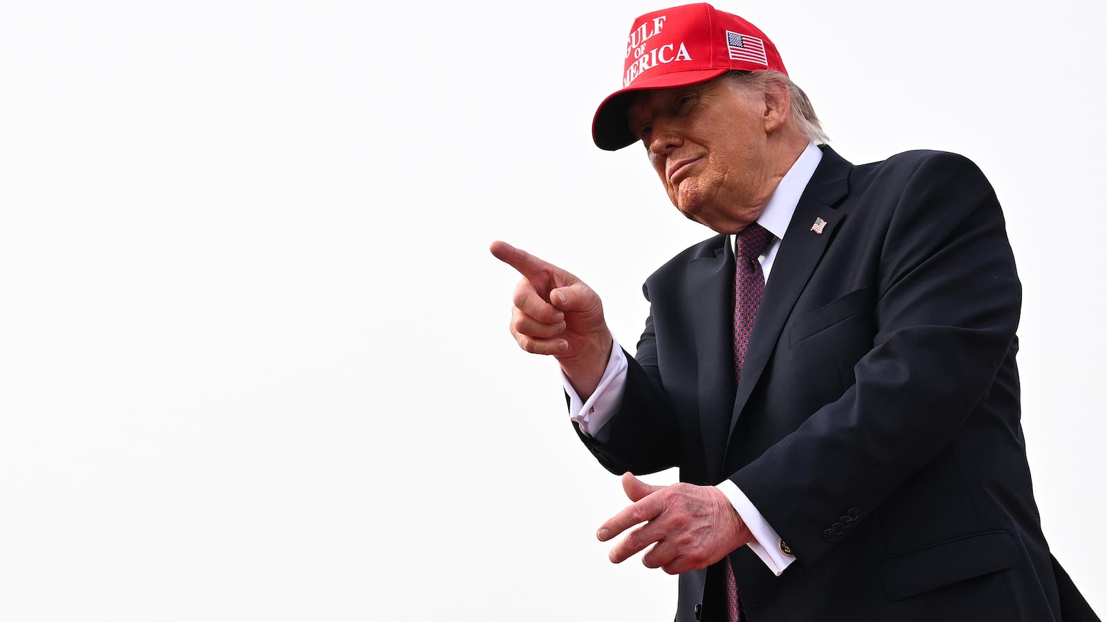 CORPUS CHRISTI, TEXAS - FEBRUARY 27: U.S. President Donald Trump dances as he departs after speaking at the Port of Corpus Christi on February 27, 2026 in Corpus Christi, Texas. Trump visited Texas to deliver remarks on affordability and economic issues less than a week before the state's midterm primary elections on March 3rd. (Photo by Roberto Schmidt/Getty Images)