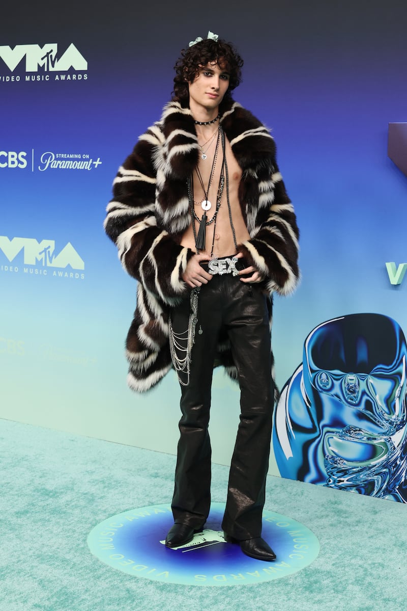 Sombr attends the 2026 MTV Video Music Awards (VMAs) at Peacock Theater on September 27, 2026 in Los Angeles, California.
