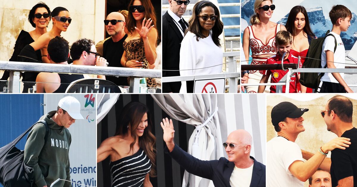 A-Listers Finally Arrive for Bezos’ Wedding—but He Really Wanted Trump