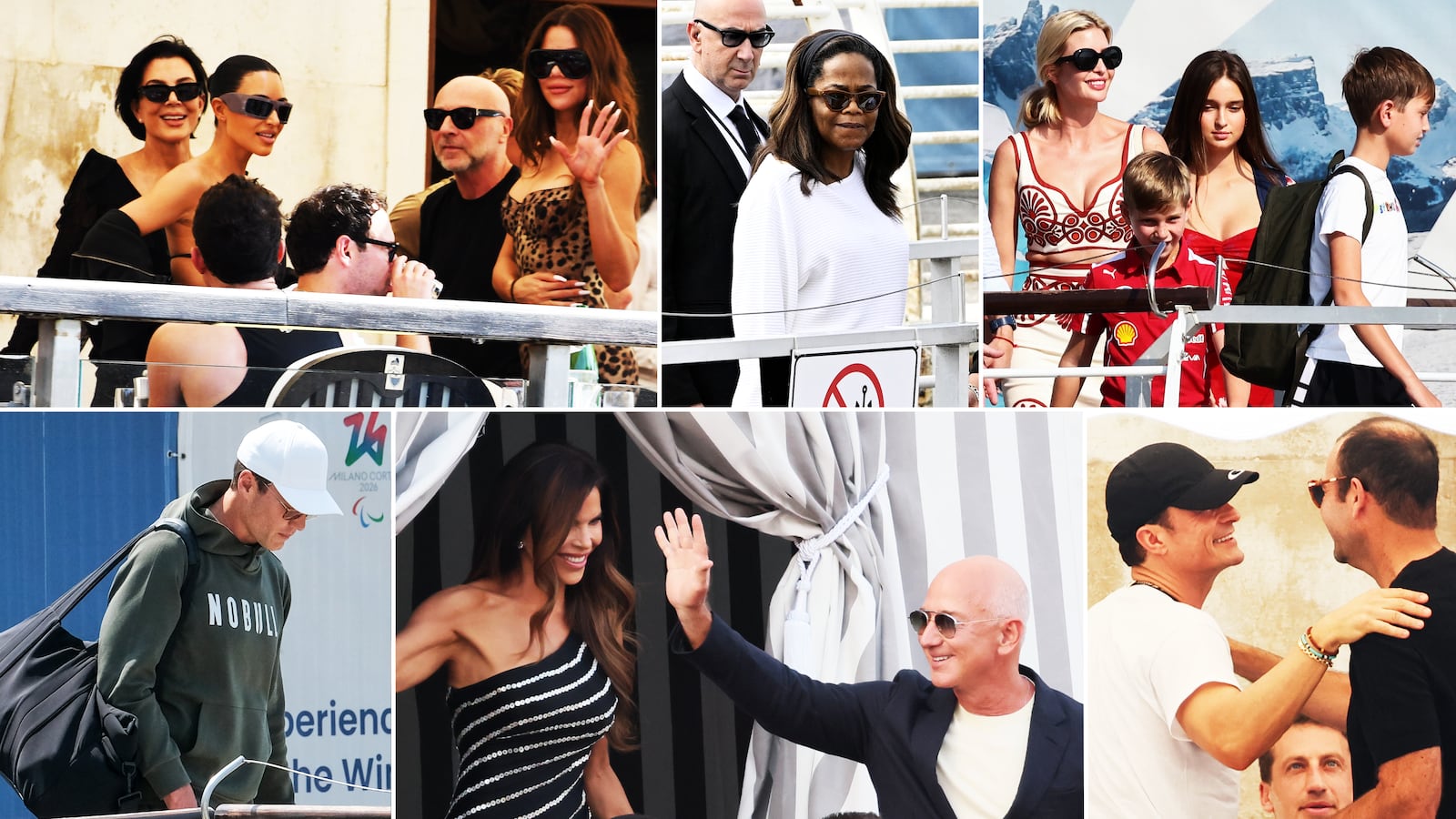 Sanchez/Bezos wedding arrivals