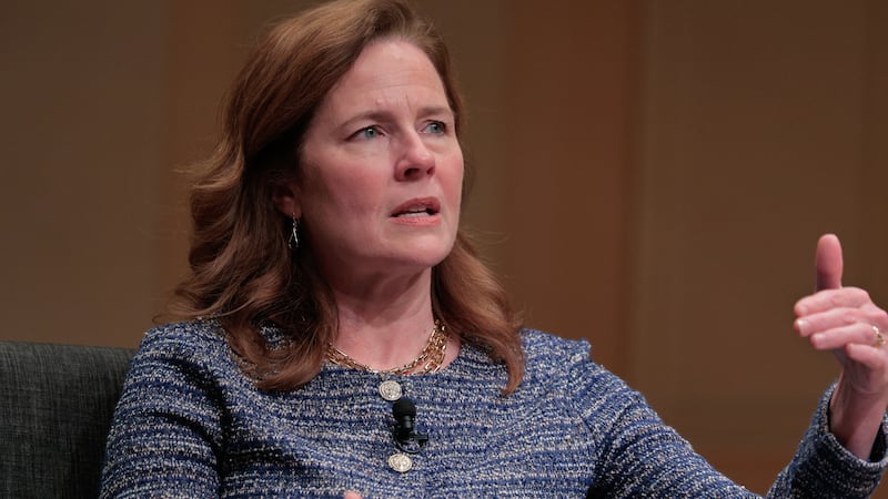 Supreme Court Associate Justice Amy Coney Barrett, pictured March 12, raised concerns over the application of Trump's birthright citizenship executive order, warning it would be "messy."