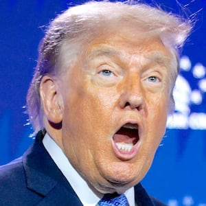 President Donald Trump gestures as he attends the Faith & Freedom Coalition's 2026 Policy Conference at the Washington Hilton, in Washington, D.C., U.S., June 26, 2026.