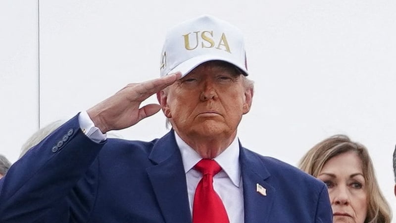 U.S. President Donald Trump and Vice President JD Vance salute during a dignified transfer of the remains of six U.S. Army service members of the 103rd Sustainment Command, who were killed in Kuwait, Major Jeffrey O'Brien, Capitain Cody Khork, Chief Warrant Officer 3 Robert Marzan, Sergeant 1st Class Nicole Amor, Sergeant 1st Class Noah Tietjens and Sergeant Declan Coady, amid the U.S.-Israeli conflict with Iran, at Dover Air Force Base in Dover, Delaware, U.S., March 7, 2026. REUTERS/Nathan Howard