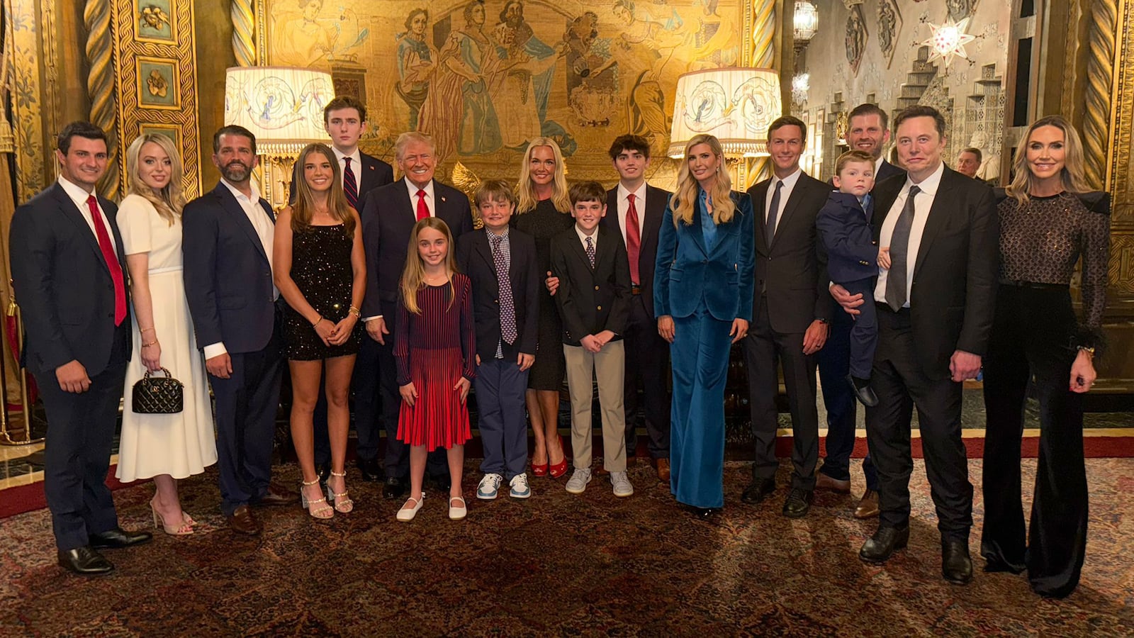 Kai Trump posts picture of the Trump family.