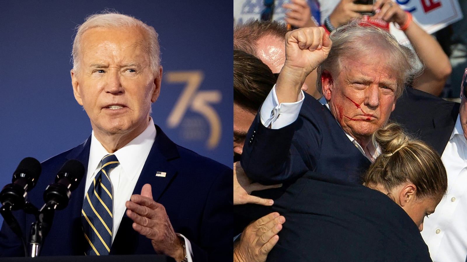 President Joe Biden and Donald Trump.