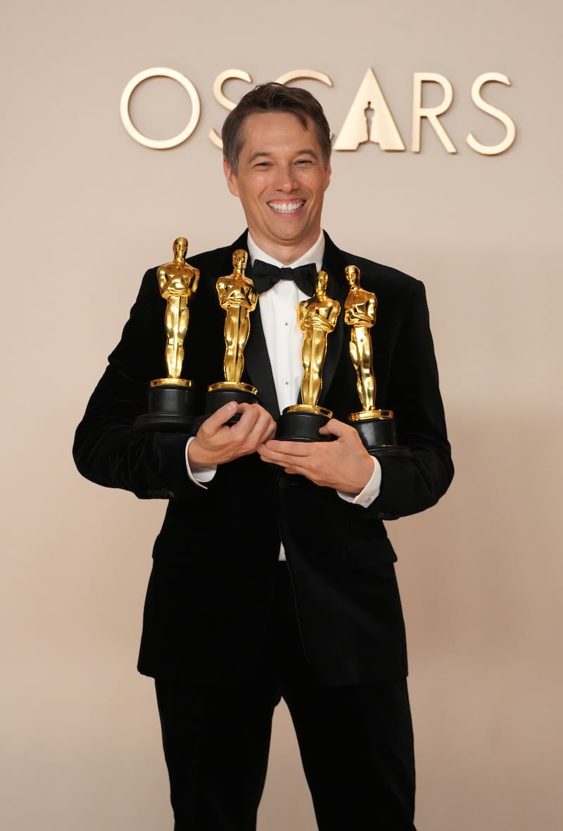 Sean Baker, winner of the Best Picture, Best Directing, Best Film Editing, and Best Original Screenplay for “Anora” 2025