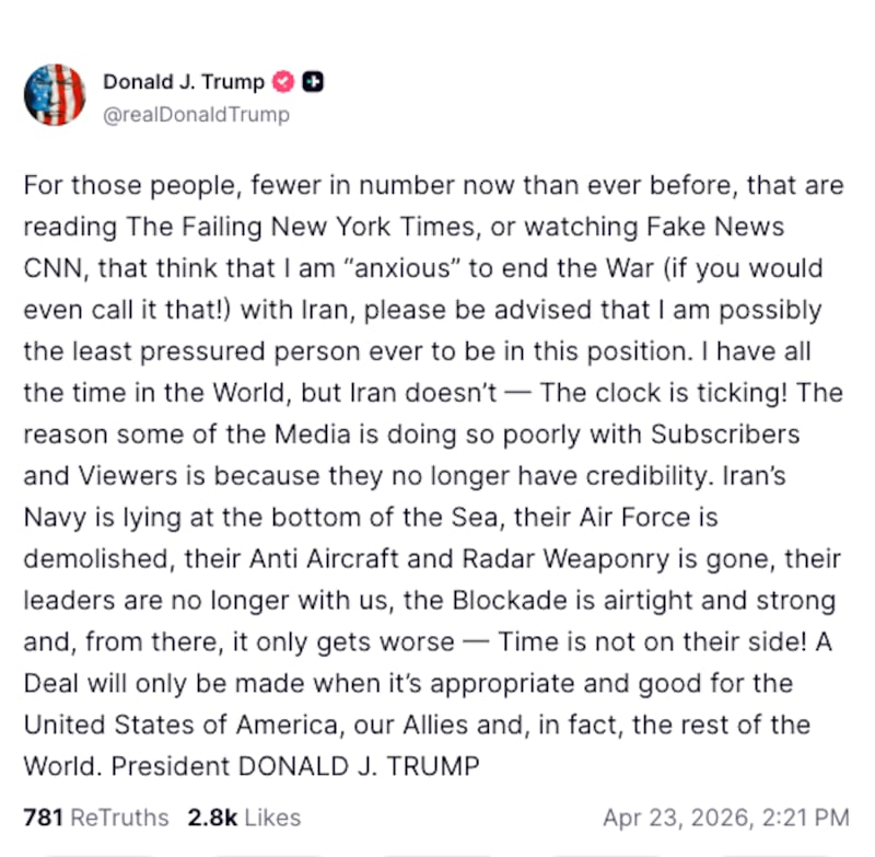 donald trump truth social