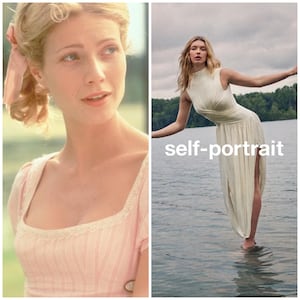 Gwyneth Paltrow in Emma; Apple Martin for Self-Portrait