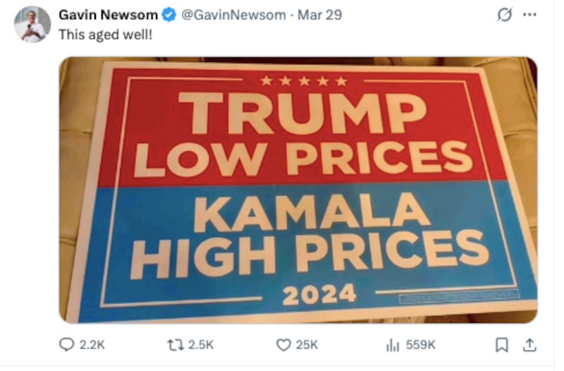 Gavin Newsom/X