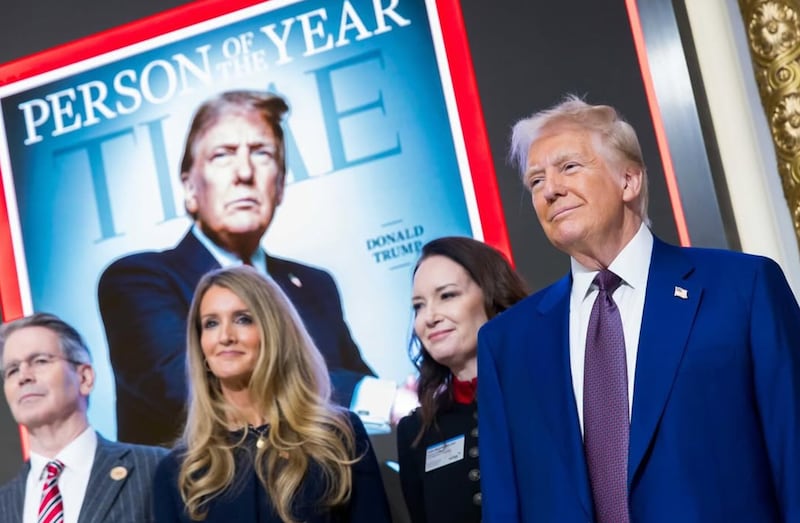 Kelly Loeffler and Donald Trump.