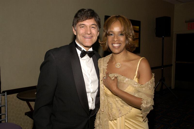 Mehmet Oz and Gayle King attend DENISE RICH Marks 10th Year of the G&P Foundation With an Evening of Stars and Music at the 2007 ANGEL BALL at Marriott Marquis on October 29, 2007 in New York City.