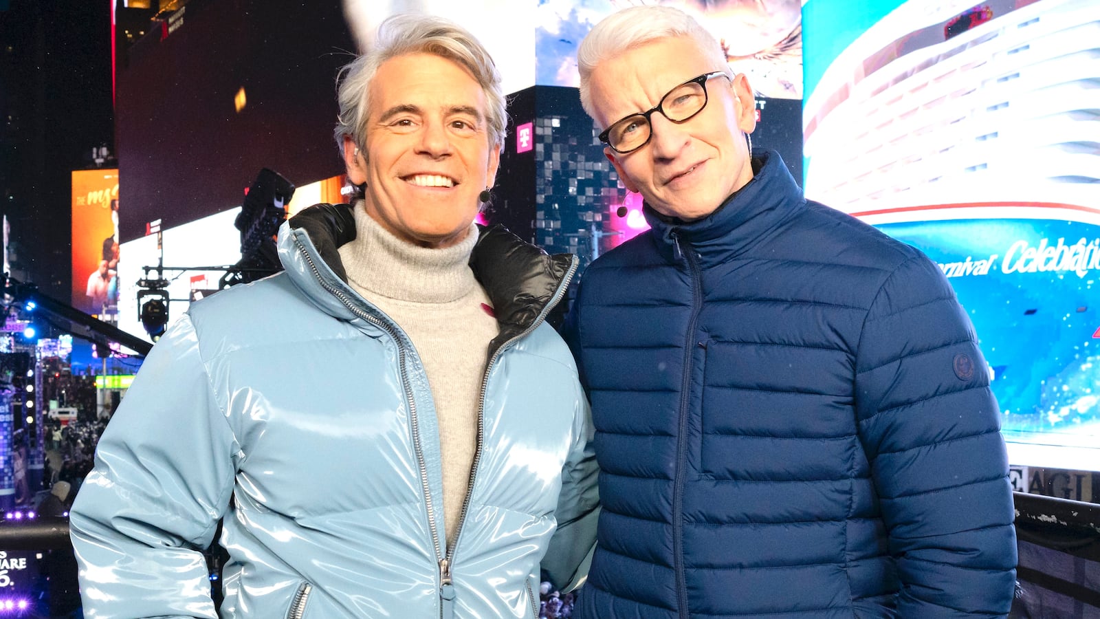 Andy Cohen and Anderson Cooper host CNN's "New Year's Eve Live"
