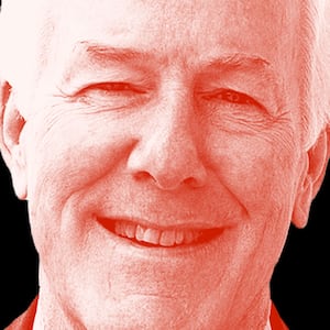 Illo illustration of John Cornyn and Ken Paxton
