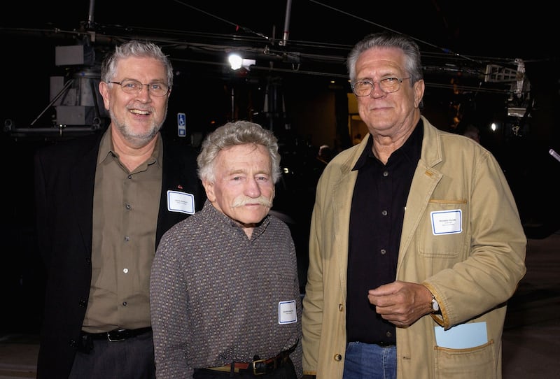 David Keighley, cinematographer Isidore Mankofsky, and the Academy's Scientific and Technical Awards Chairman Richard Edlund attend the AMPAS Scientific and Technical Awards event in October 2005.