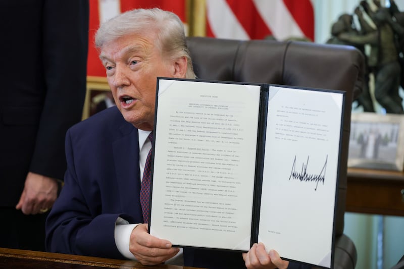 Trump signed an executive order in March  to restrict mail-in voting, claiming without evidence that it’s susceptible to fraud.