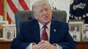 Donald Trump reading The Bible