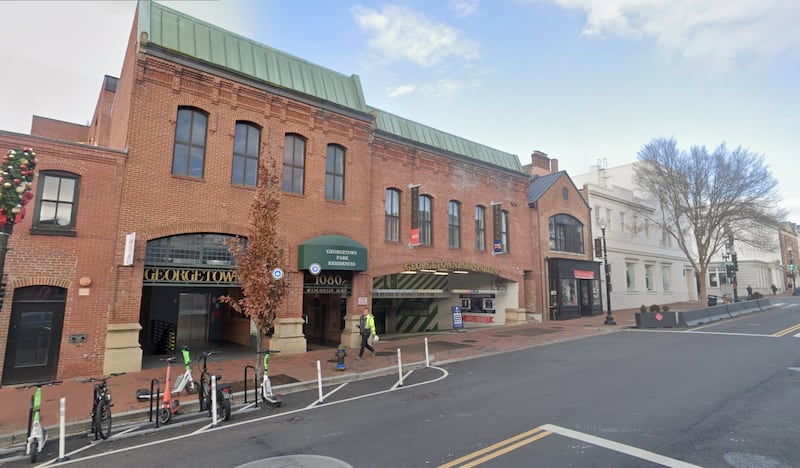 The site of the club on Wisconsin Ave NW in D.C.