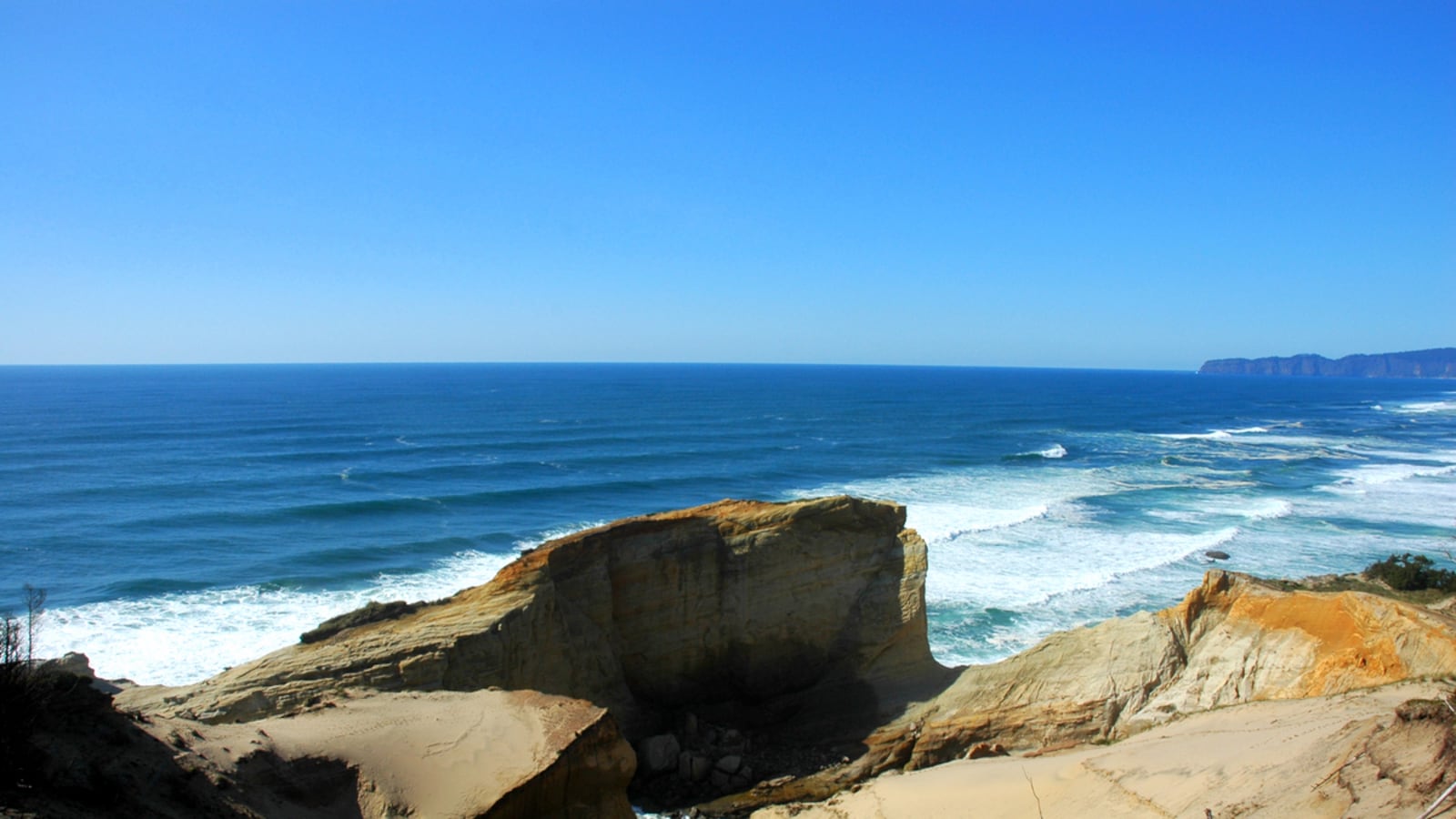 A view from Cape Kiwanda on the Oregon Coast.