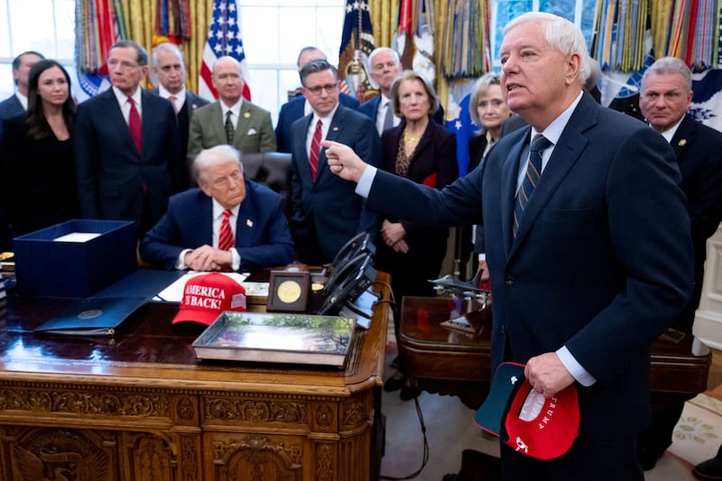 Donald Trump and Lindsey Graham