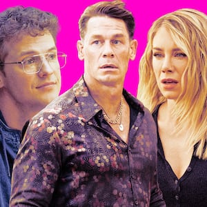 Freddie Stroma, John Cena, and Jennifer Holland.