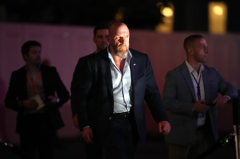 WASHINGTON, DC - JUNE 15: Paul Michael Levesque "Triple H", Chief content officer of WWE, attends UFC Freedom 250 on the South Lawn of the White House on June 15, 2026 in Washington, DC. President Trump is hosting a series of Ultimate Fighting Championship matches on his 80th birthday, which the White House is calling "a once-in-a-generation celebration of the American fighting spirit.” (Photo by Andrew Harnik/Getty Images)