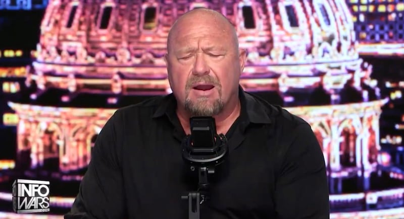 Alex Jones thinks it's time for Trump to stand down.