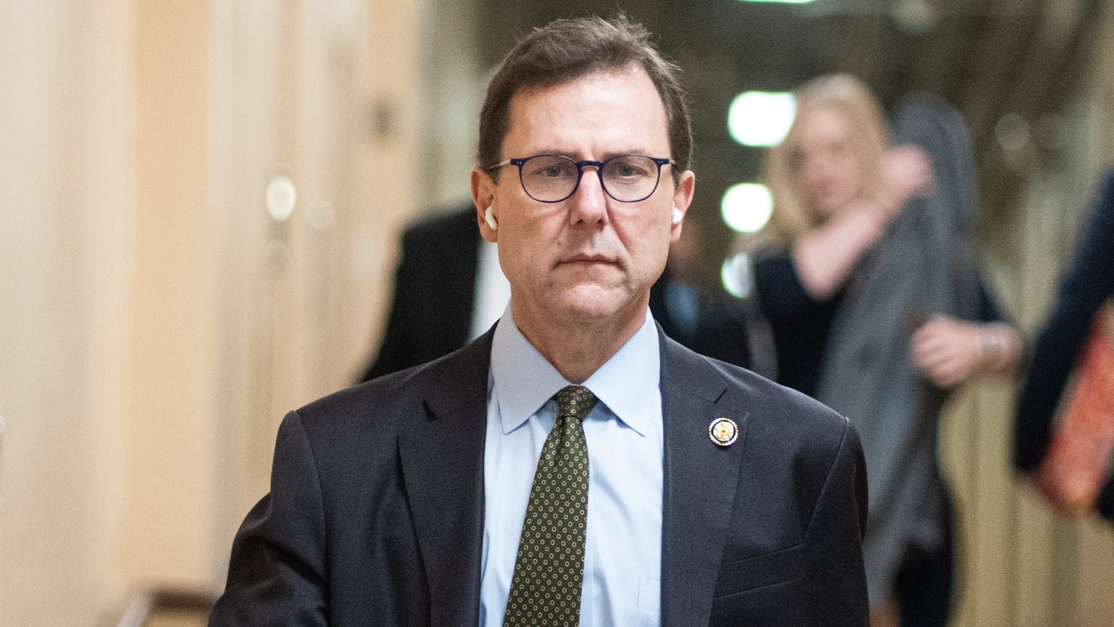 UNITED STATES - MARCH 4: Rep. Thomas Kean Jr., R-N.Y., arrives for the House Republican Conference caucus meeting in the U.S. Capitol on Wednesday, March 4, 2026. (Bill Clark/CQ-Roll Call, Inc via Getty Images)